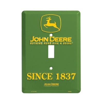 John Deere "Since 1837" Single Light Switch Metal Plate Cover