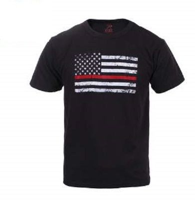  Kids Thin Red Line Flag T-Shirt