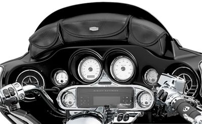 Kuryakyn Windshield Bag - Traditional 3-Pouch Fairing Bag For Harley Davidson Touring Bikes