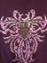 Ladies "Biker For Life" Silver Foil Classic Cut Tee Plum 