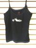 Ladies BLACK ''BIKER'' CASUAL TANK TOP