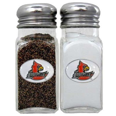 Louisville Cardinals Glass Salt & Pepper Shakers