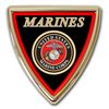 Marine Chrome Auto Emblem (Shield) Marine Chrome Auto Emblem (Shield)