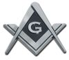 Mason Chrome Auto Emblem Mason Chrome Auto Emblem