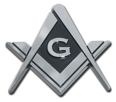 Mason Chrome Auto Emblem 