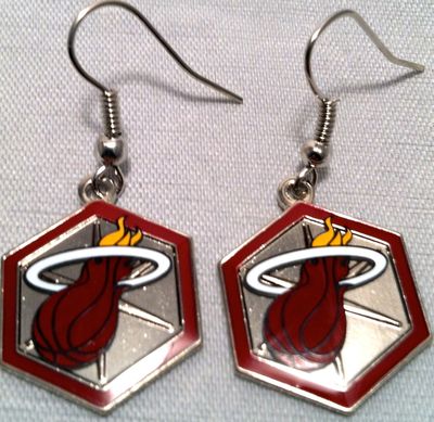 Miami Heat Dangle Earrings