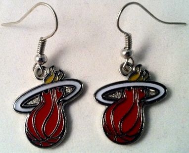 Miami Heat Dangle Earrings