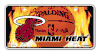 Miami Heat License Plate