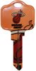 Miami Heat NBA KW1 Kwikset House Key Blank