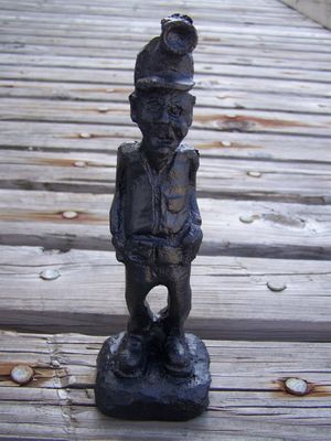 Miner Handcrafted from Coal