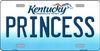 Kentucky Princess Metal License Plate