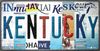 Kentucky Strip Art  Metal License Plate Tag
