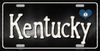 Kentucky Flag Script Metal License Plate