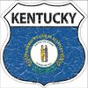 Kentucky State Flag Highway Shield Metal Sign 