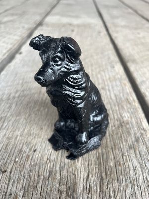 Border Collie Handcrafted Made from Coal by Kentucky Artisans