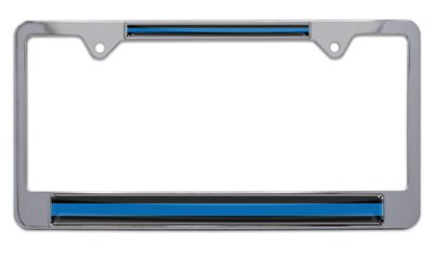 Police  Metal License Plate Frame
