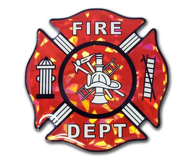 Firefighter 3D Reflective Decal