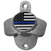 Thin Blue Line Police Flag Wall Mounted Bottle Opener