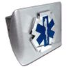 EMT Emblem on Brushed Metal Hitch Cover
