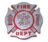 Firefighter Red Chrome Emblem