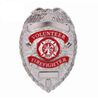 Silver Deluxe Fire Department Badge