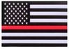 Thin Red Line Flag Decal