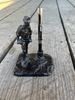 Handcrafted Coal Miner Desk Set With Ink Pen Made from Coal by Kentucky Artisans