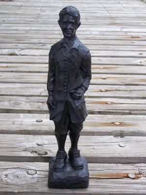 Handcrafted in Kentucky Coal Figurine Colonial Man