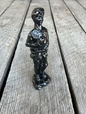 Handcrafted in Kentucky Coal Figurine Frontiersman 