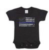 Infant Thin Blue Line One-Piece Bodysuit