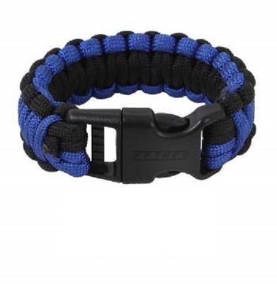 Deluxe Thin Blue Line Paracord Bracelet 8"