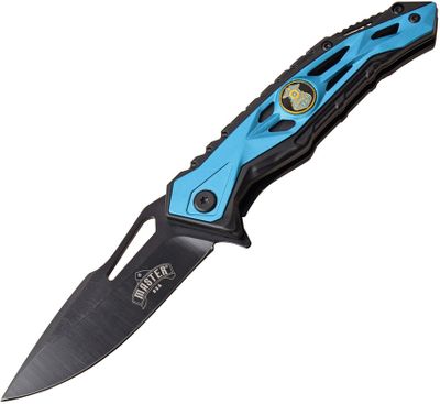 Master USA Police Linerlock Assisted Opening Blue Knife