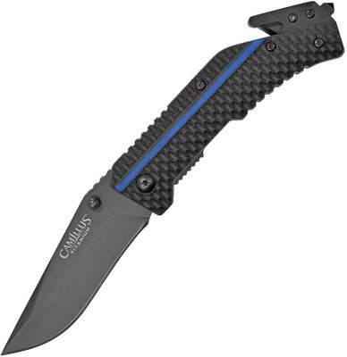 Camillus  Thin Blue Line Linerlock Assisted Opening Knife