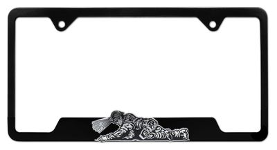 Coal Miner 3D Black Heavy Duty Die Cast License Plate Frame