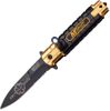 MTech LED Flashlight Linerlock Assisted Opening  EMT Defeat Death