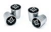 Mason Universal  Aluminum Valve Stem Caps - Shiny Chrome Smooth