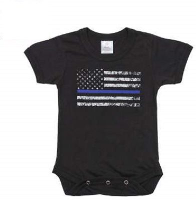 Infant Thin Blue Line One-Piece Bodysuit