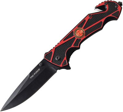 Tac Force Fire Dept Linerlock Assisted Opening