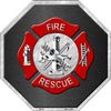 Fire and Rescue Metal Sign