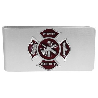 Sculpted Moneyclip - Fire Fighter Cross