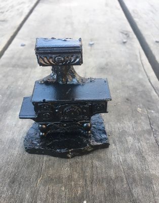 Nostalgic Coal/Wood  Cook Stove Handcrafted from Coal
