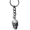Pewter #D Skull Key Ring