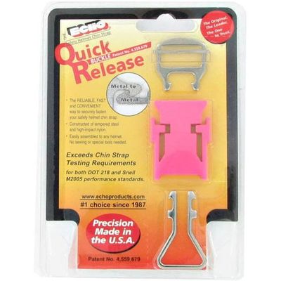 Pink ECHO Quick Helmet Chin Strap Release