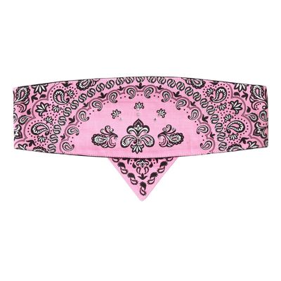 Pink Paisley Roadwrap with Rhinestones