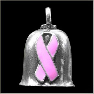 Pink Ribbon Breast Cancer Awareness Motorcycle Gremlin Bell