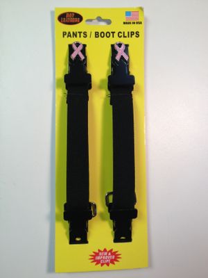Pink Ribbon Motorcycle Riding Pant Clips