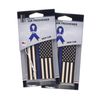 Police Flag Air Freshener - New Car Scent - 2 Pack