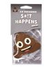 Poop Emoji Air Freshener  "S#it Happens"- New Car Scent, 2 Pack