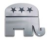 Republican Elephant Chrome Auto Emblem Republican Elephant Chrome Auto Emblem