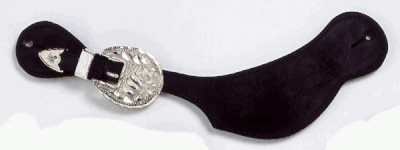 Royal King Shaped Show Spur Straps Dark Oil